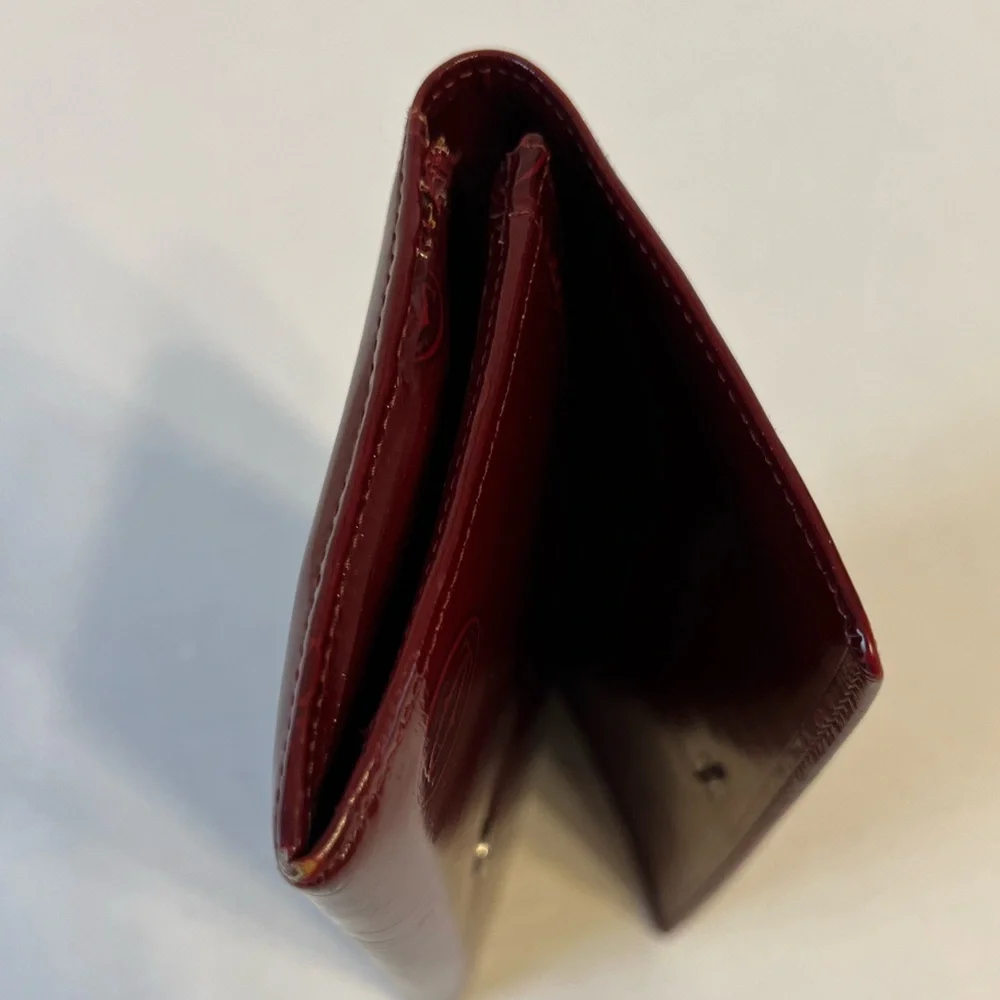 Cartier Happy Birthday Patent Leather Bifold Long‎ Wallet